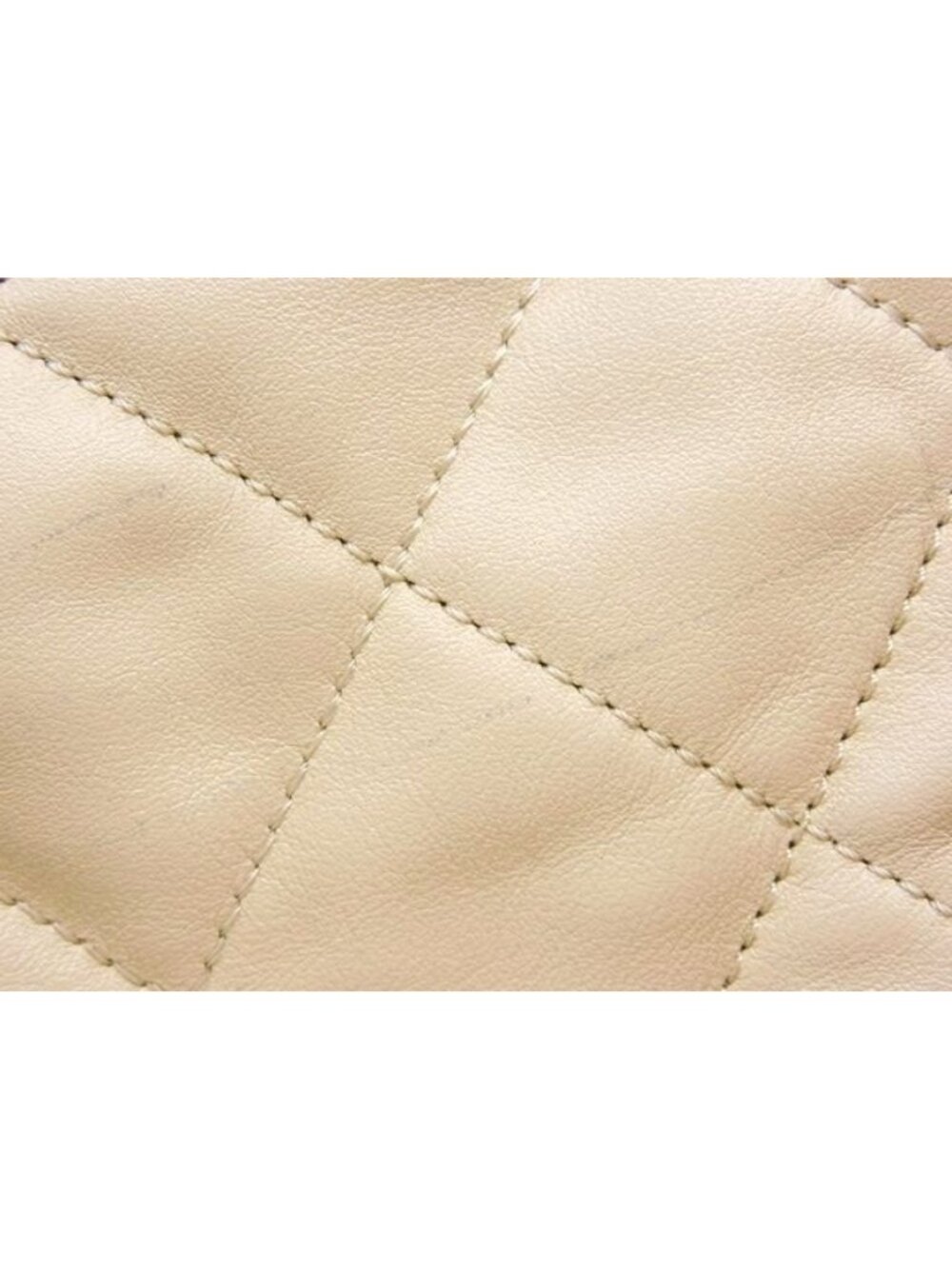 Chanel In The Mix 2-Way Bag Leather Shoulder Beige - Picture 6 of 7